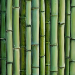 Close-up of green bamboo stalks