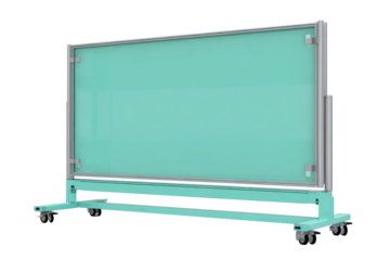 Mobile Hospital Privacy Screen on Transparent Background