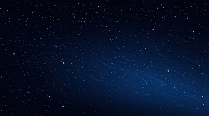 Dark Night Sky With Glowing Stars