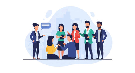 A diverse group of business professionals collaborates, discusses, and brainstorms ideas in a dynamic meeting setting. Ideal for themes of teamwork, communication, and corporate strategy.