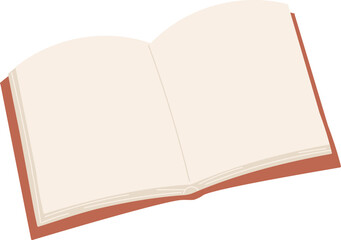 Open Book with Blank Pages