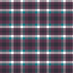 Burgundy and Teal Plaid Tartan Pattern