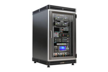 Industrial Rack Server Cabinet with Industrial PC