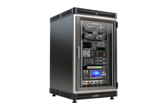 Industrial Rack Server Cabinet with Industrial PC