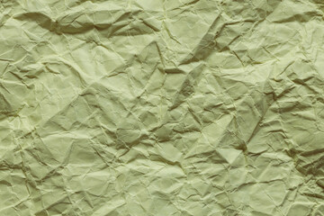 Minimal Grunge Texture of Crumpled Green Wrapping Paper