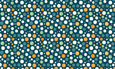 Seamless Pattern with Colorful Diagonal Dots on a Dark Background