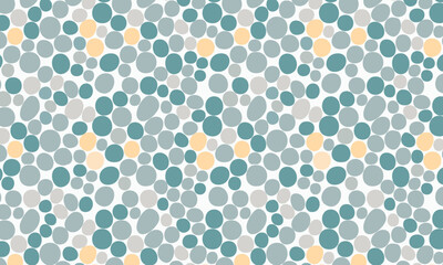 Seamless Pattern with Organic Dots in a Modern Color Palette