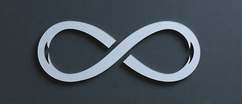 forever symbol incorporating design flourish
