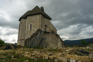 Sokolac Castle ruins in Brinje, Croatia