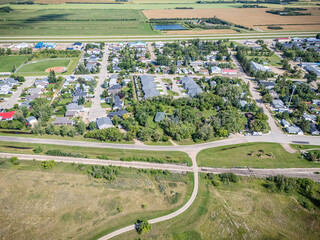 Aerial View of Osler, Saskatchewan