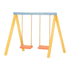 PNG Colorful swing set illustration.