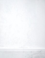 Simple, clean, and minimalist white wall texture with a smooth floor, perfect for a backdrop.