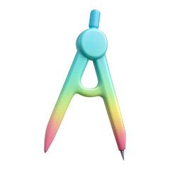 PNG Colorful gradient drawing compass