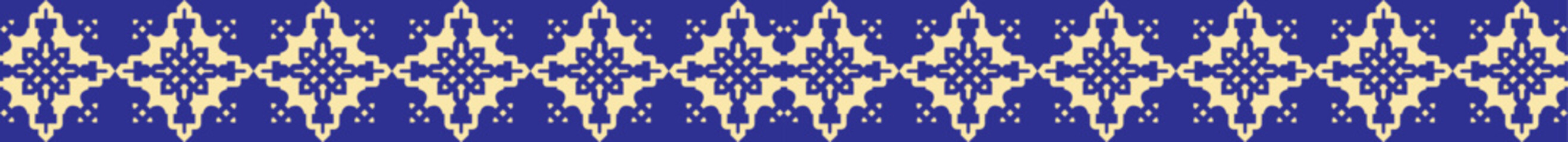 Blue background with seamless texture Border Vector Design