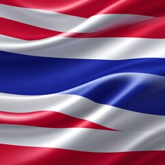 Close-up view of a digitally rendered, waving flag, showcasing vibrant colors and a dynamic textile effect.