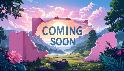 Coming soon, a vibrant landscape