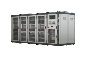 Modular Micro Data Center Rack Unit on Transparent Background