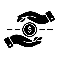 Two hands protecting a dollar coin, symbolizing financial security and protection.