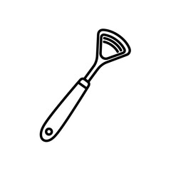 Obraz premium Halloween-themed vector icon of a spatula tool 