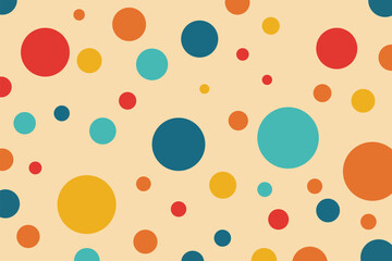 Background circle polka dot colorful