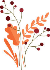 Abstract Autumn Foliage Composition