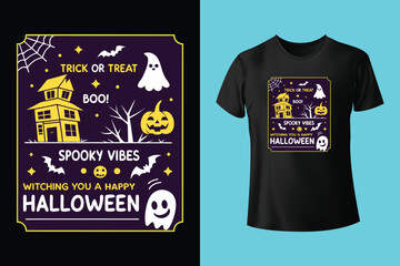 Set of Halloween celebration collection.