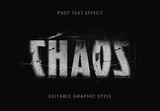 White Grunge Ink Text Effect Distressed Spray Font