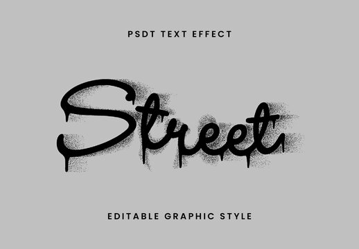  Spray Street Drip Graffiti Text Effect