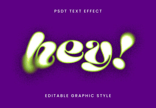 Green Graffiti Glow Font Artistic Retro Funky Text Effect