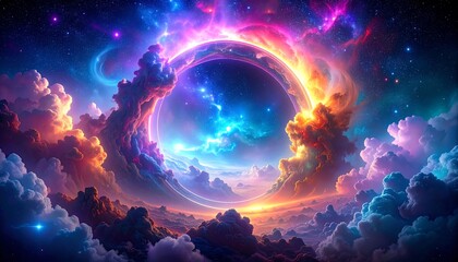 Cosmic clouds ring a celestial sphere