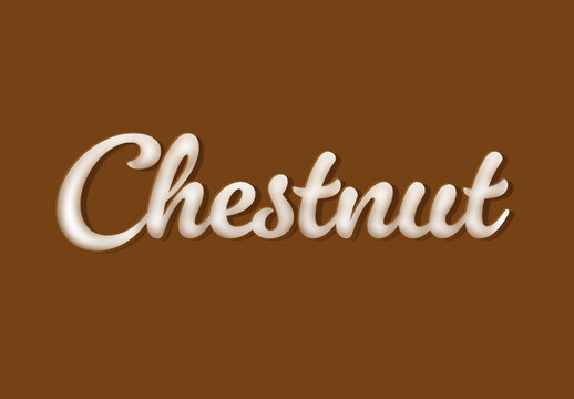 Brown Font Glossy Script Stylish Text Effect