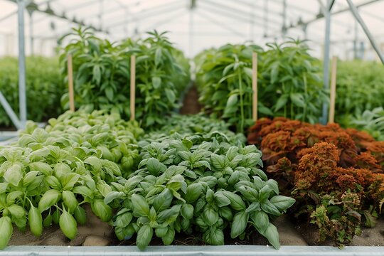 Organic garden center herbs high resolution picture - Powered by Adobe