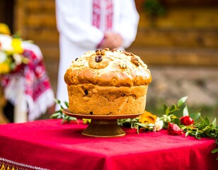 Traditional bread on a table