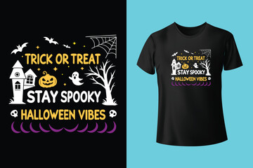Happy halloween silhouette t shirt design