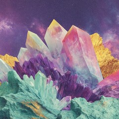 Colorful Crystals In Cosmic Landscape