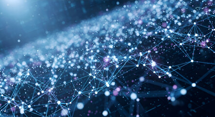 Abstract Network Connections in Blue