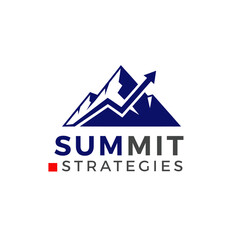 Summit Strategies logo:  A mountain graphic symbolizing growth and achievement in business.