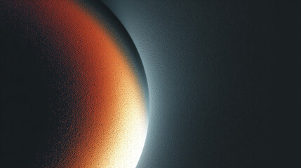 Obraz premium Glowing sphere casting light on textured surface