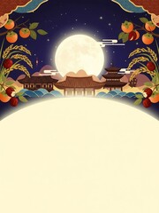 추석 설날 한가위 한국 전통 장식 배경