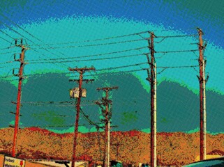 Telephone poles