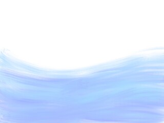 Blue turquoise water flow, abstract marine surface on white  background	
