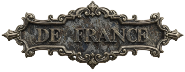Ornate French Sign, Vintage Style