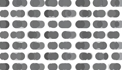 A repeating pattern of gray toggle buttons on a white background, displaying a simple and clean design.