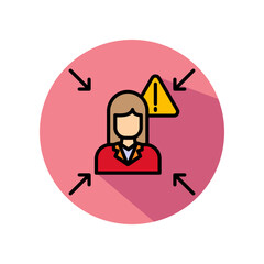 Human Error lineal color icon
