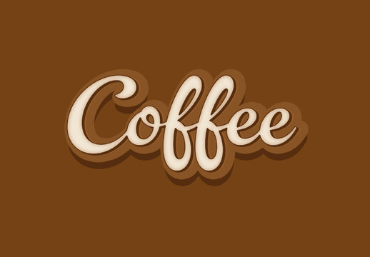 Brown Font Glossy Retro Smooth Text Effect
