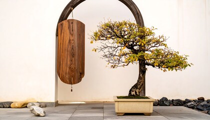 Tranquil Asian garden scene