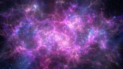 Obraz premium Vibrant Colorful Deep Space Nebula