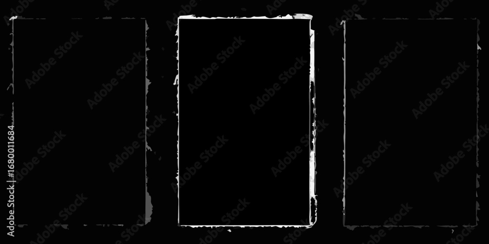 Poster abstract textured border frames for creative design projects and modern layouts