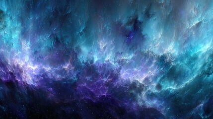 Vibrant Colors Of Deep Space Nebula