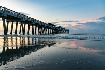 Sunrise at Folly Beach Pier – Charleston, SC